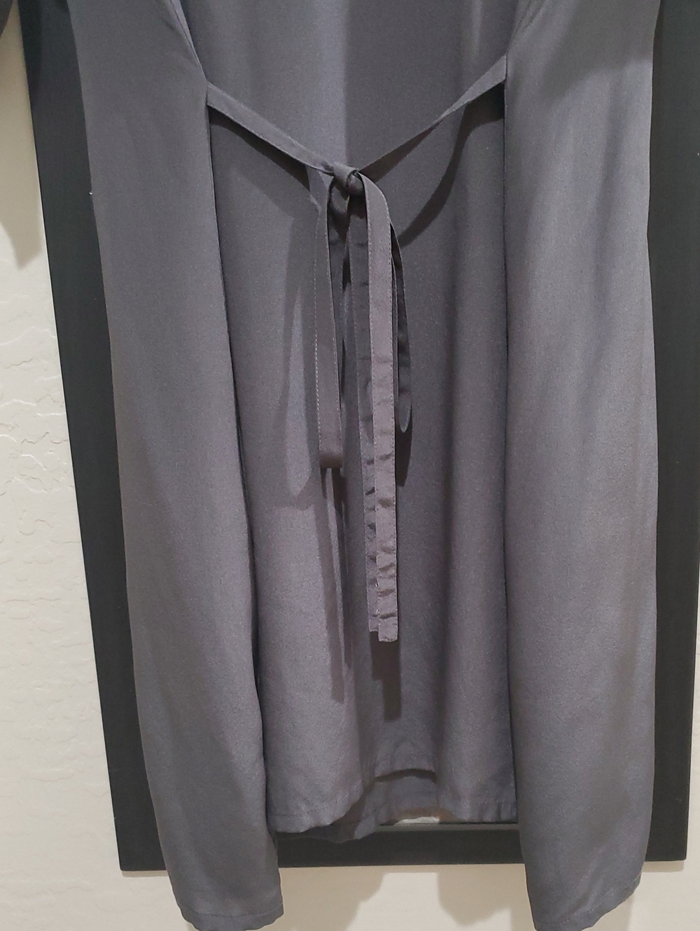 Embroidered Silk Gray Tunic - Picture 10 of 13